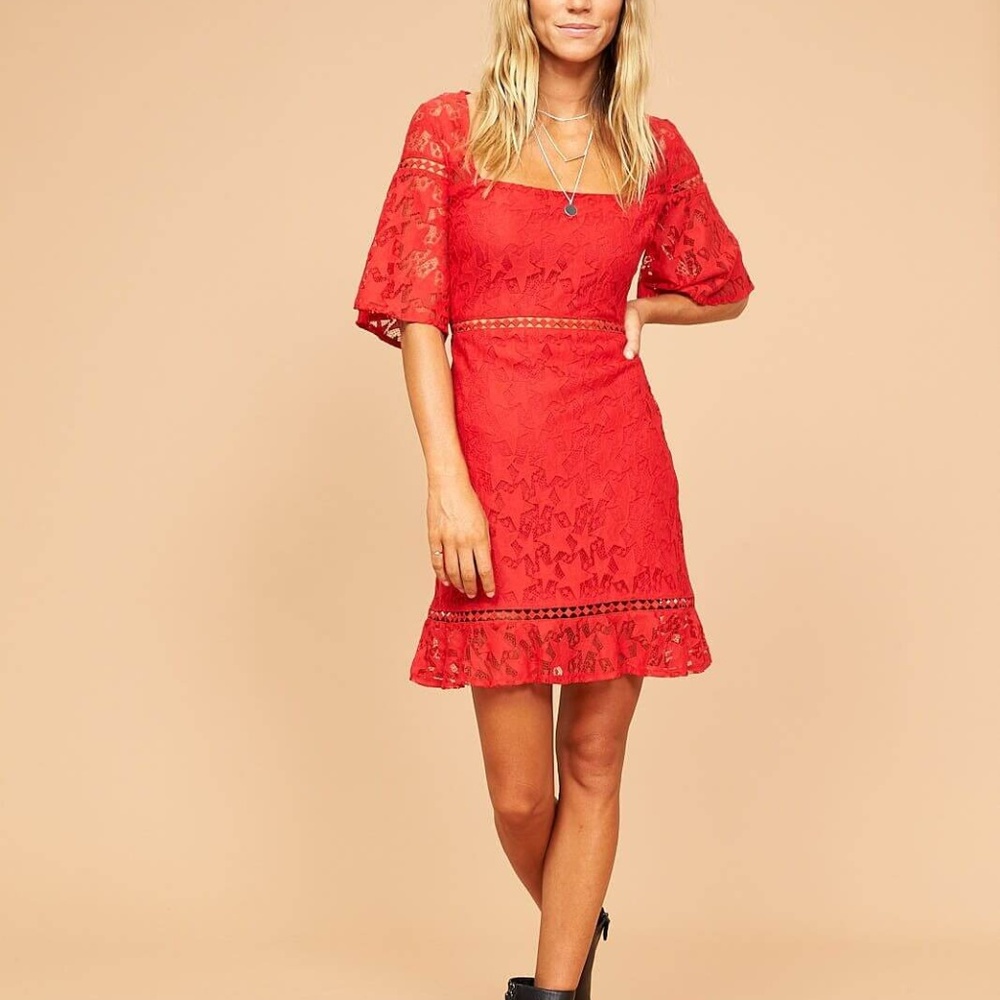 Minkpink Starstruck Lace Dress